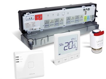 Salus Komplet Trådløs gulvvarmestyring - 4 rum med app